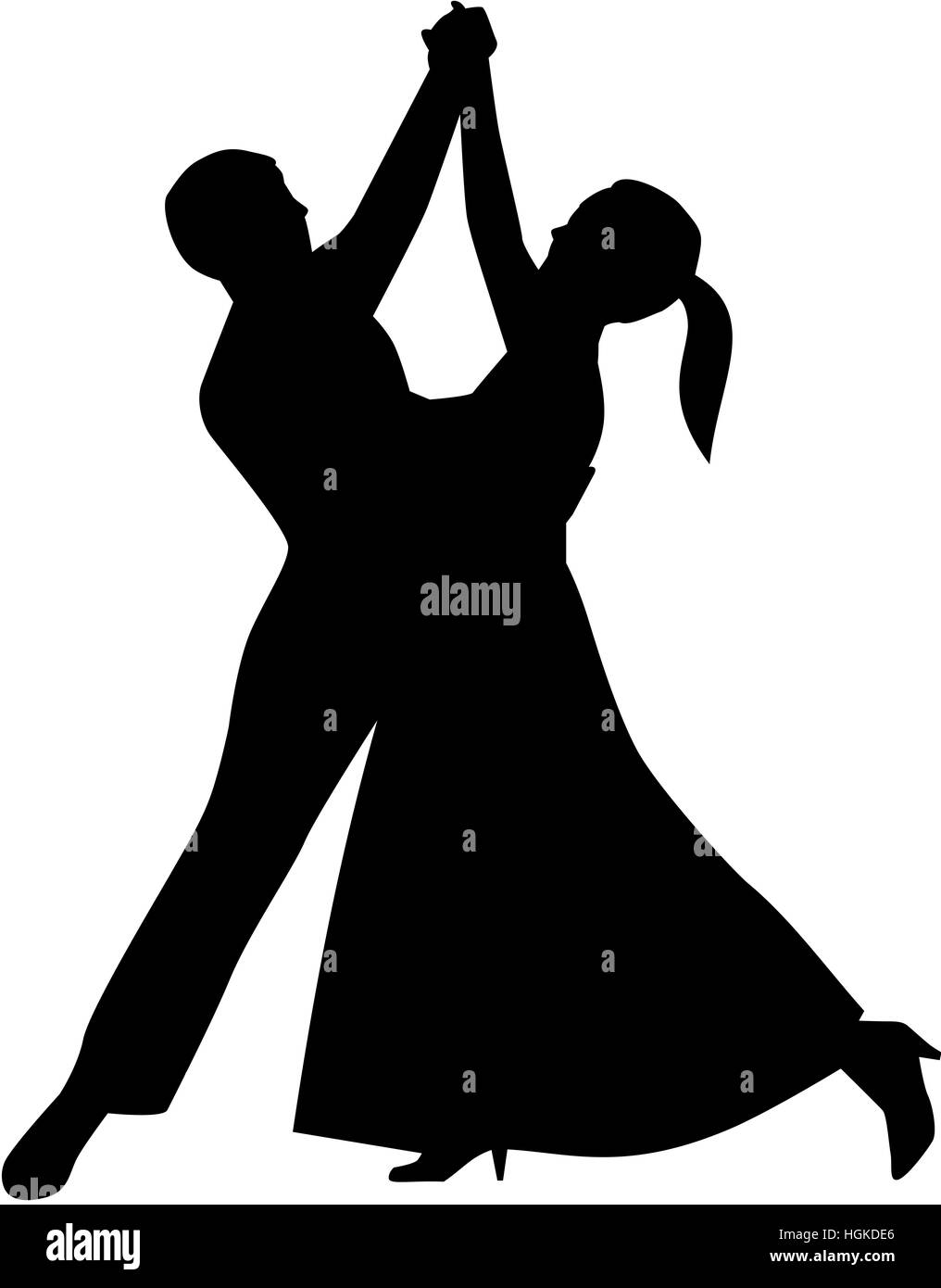 Waltz couple dancing Stock Photo