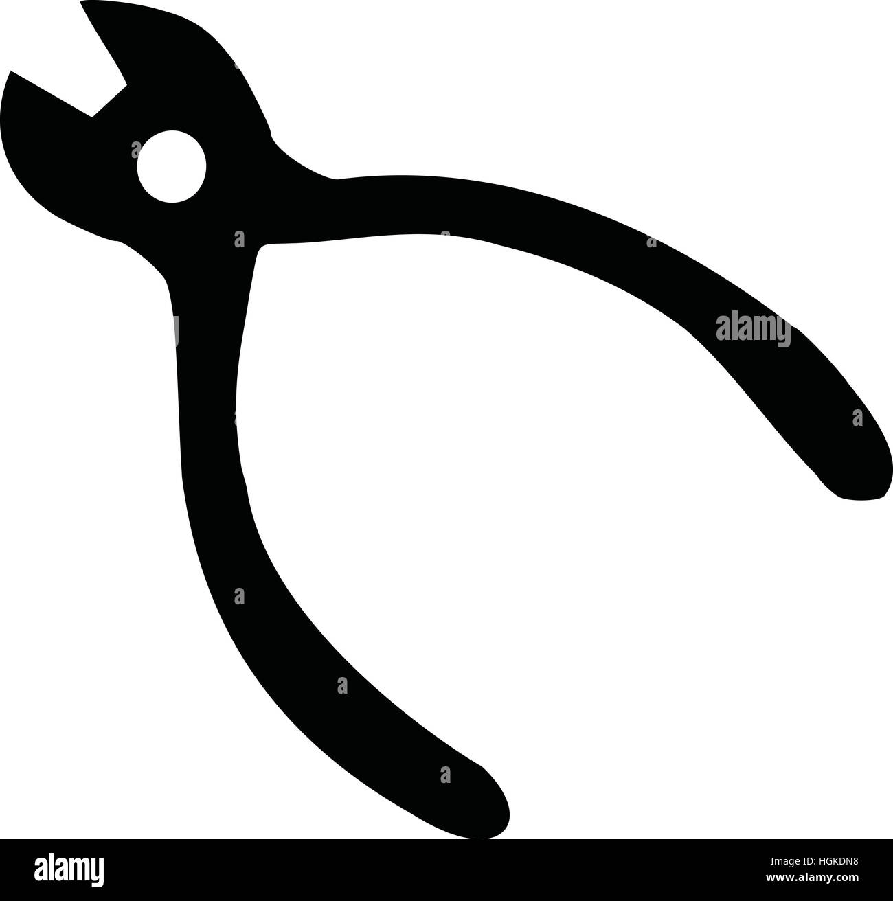 Plier Tong on white background Stock Photo Alamy