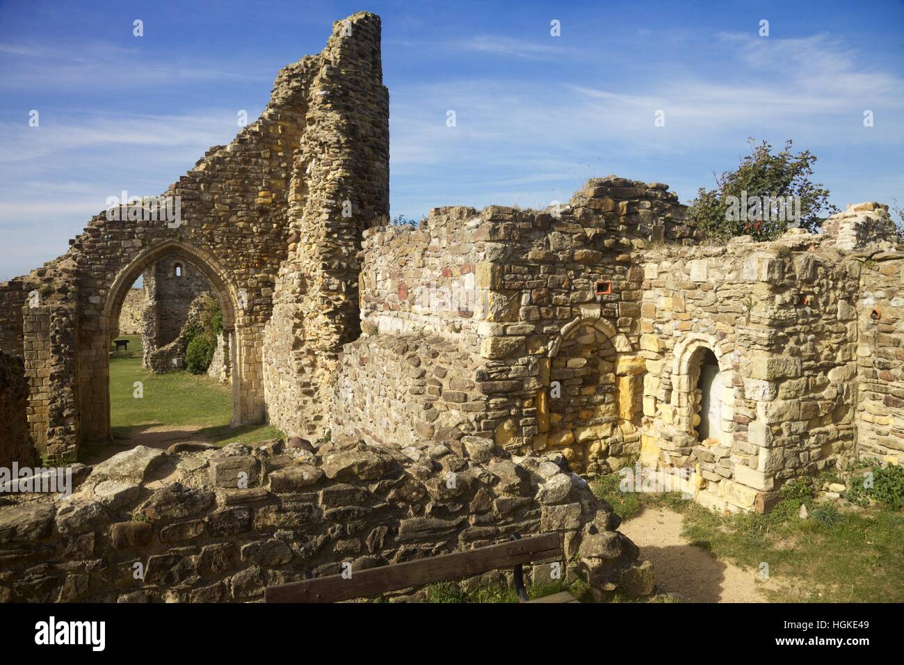 Hastings castle, Hastings,  Sussex England Stock Photo