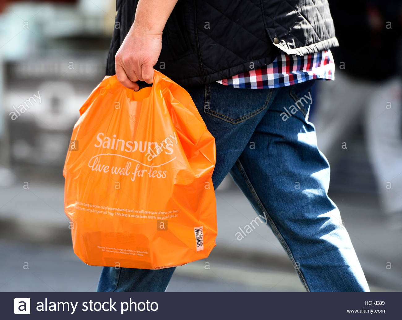 Sainsbury's Bag High Resolution Stock Photography and Images - Alamy
