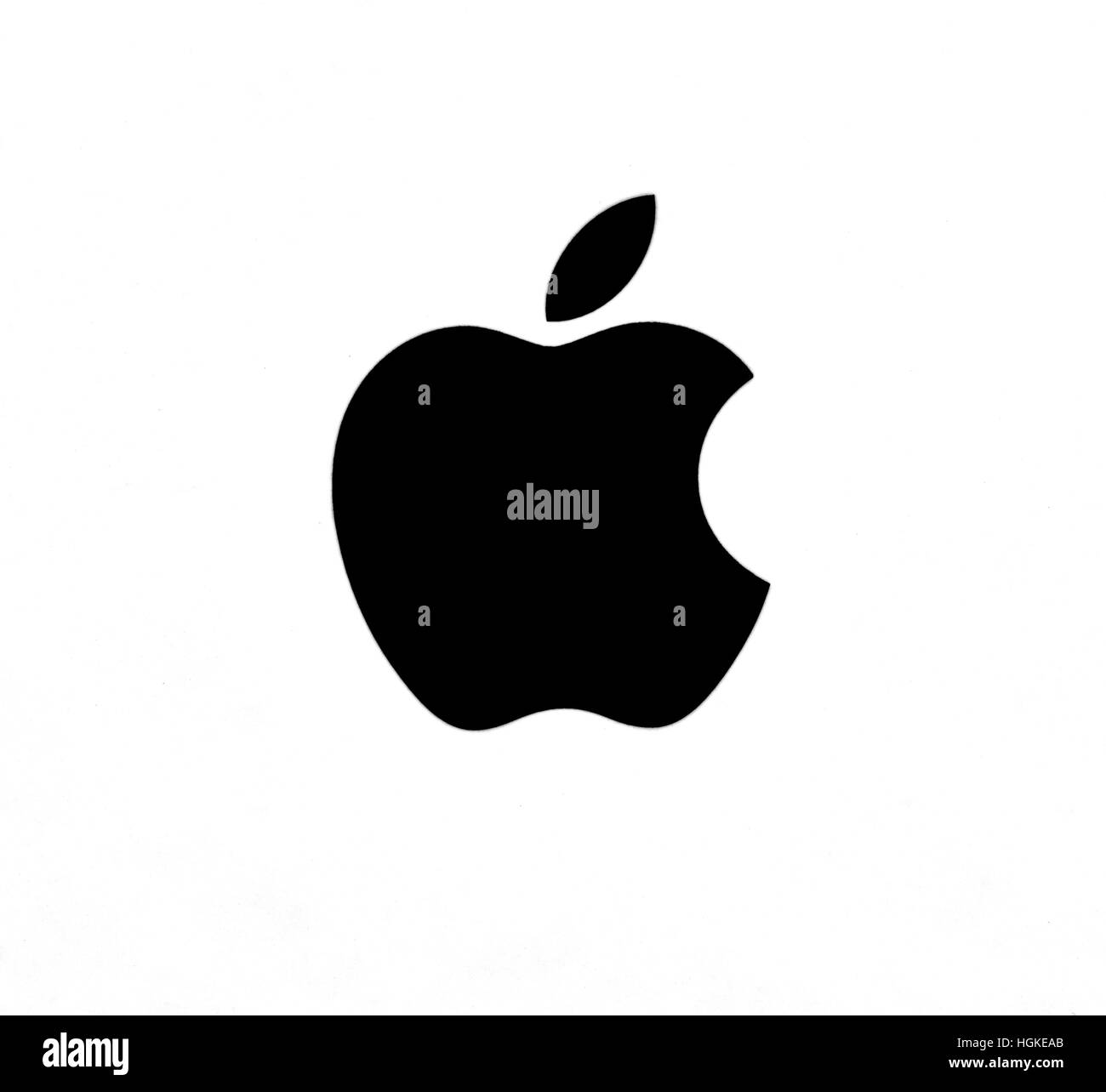apple black and white logo
