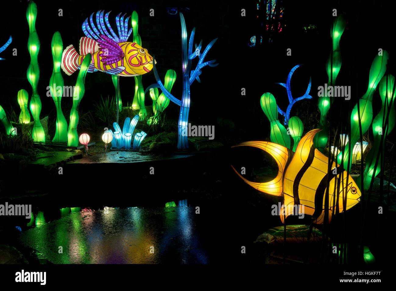 Magical Lantern Festival Yorkshire, Roundhay Park, Leeds, UK Stock Photo Alamy