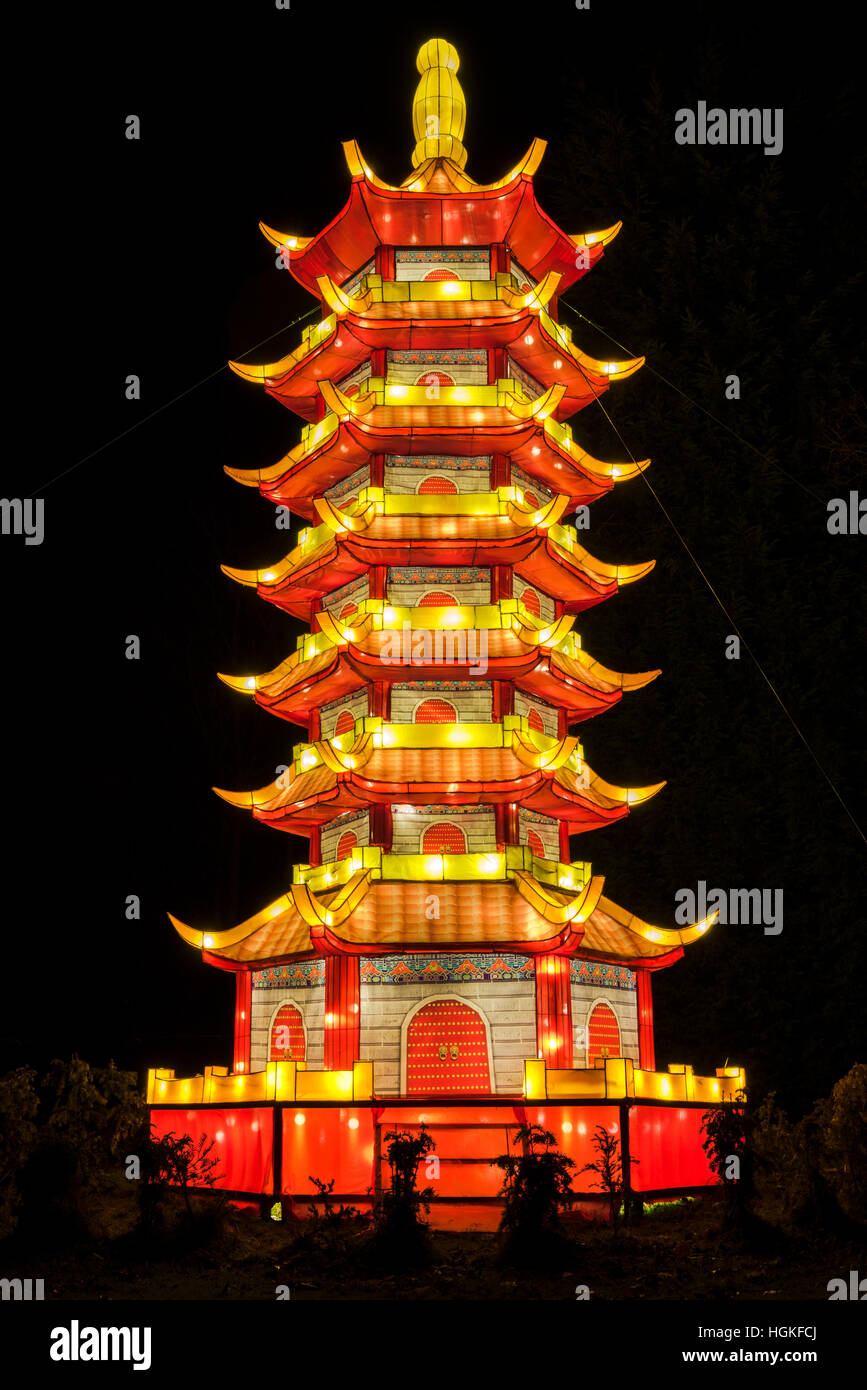 Magical Lantern Festival Yorkshire, Roundhay Park, Leeds, UK Stock Photo Alamy