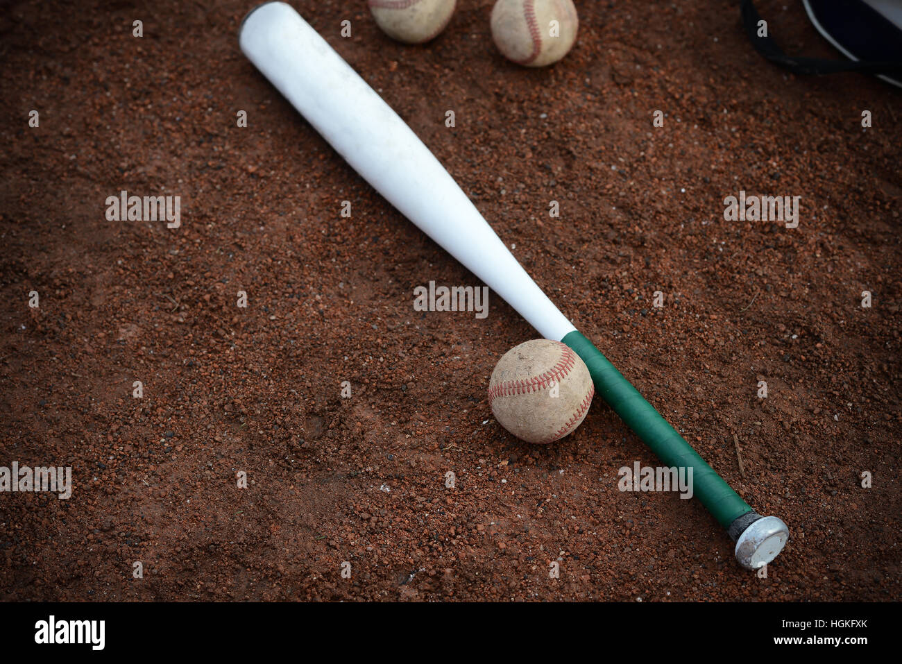 baseball bat on a rubber background Stock Photo - Alamy