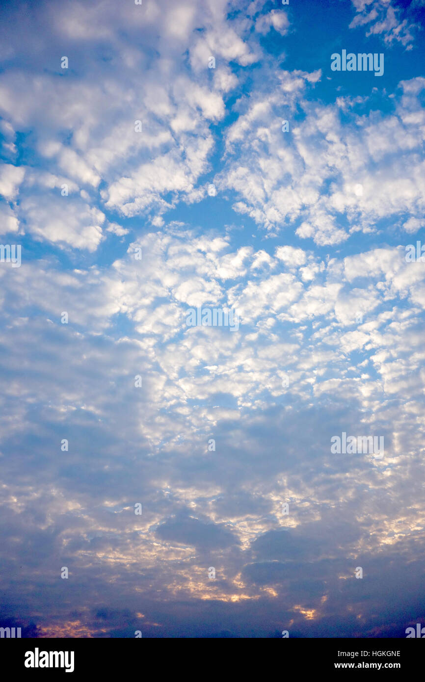 blue sky background with clouds Stock Photo - Alamy