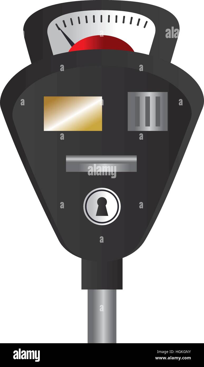 parking meter isolated icon vector illustration design Stock Vector
