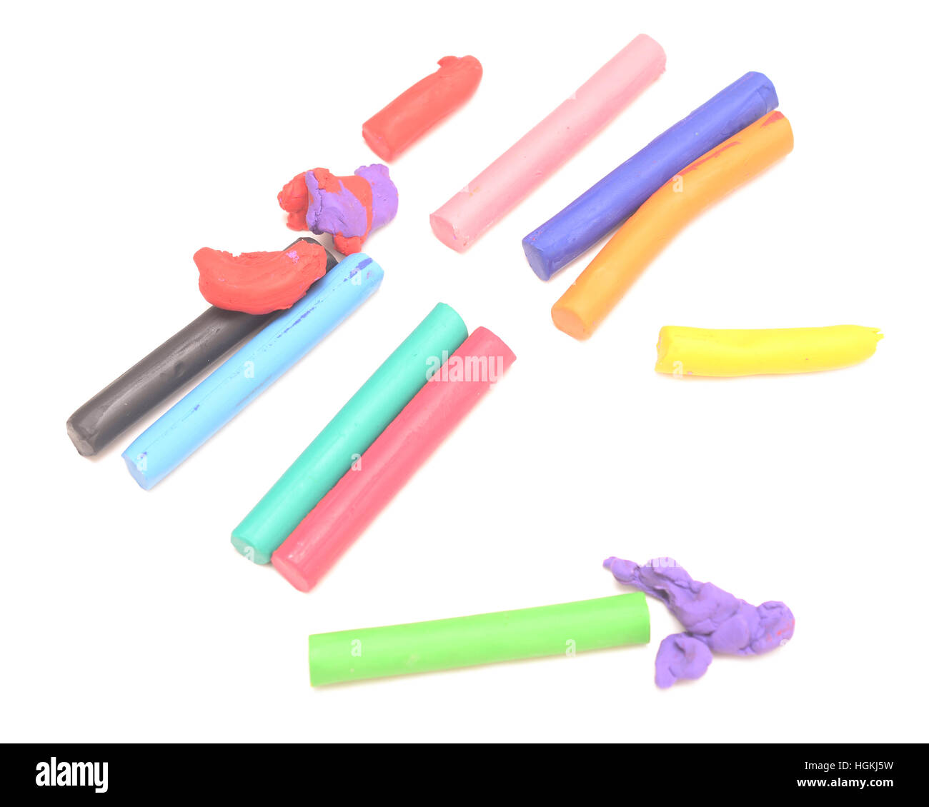 plasticine isolated on white background Stock Photo