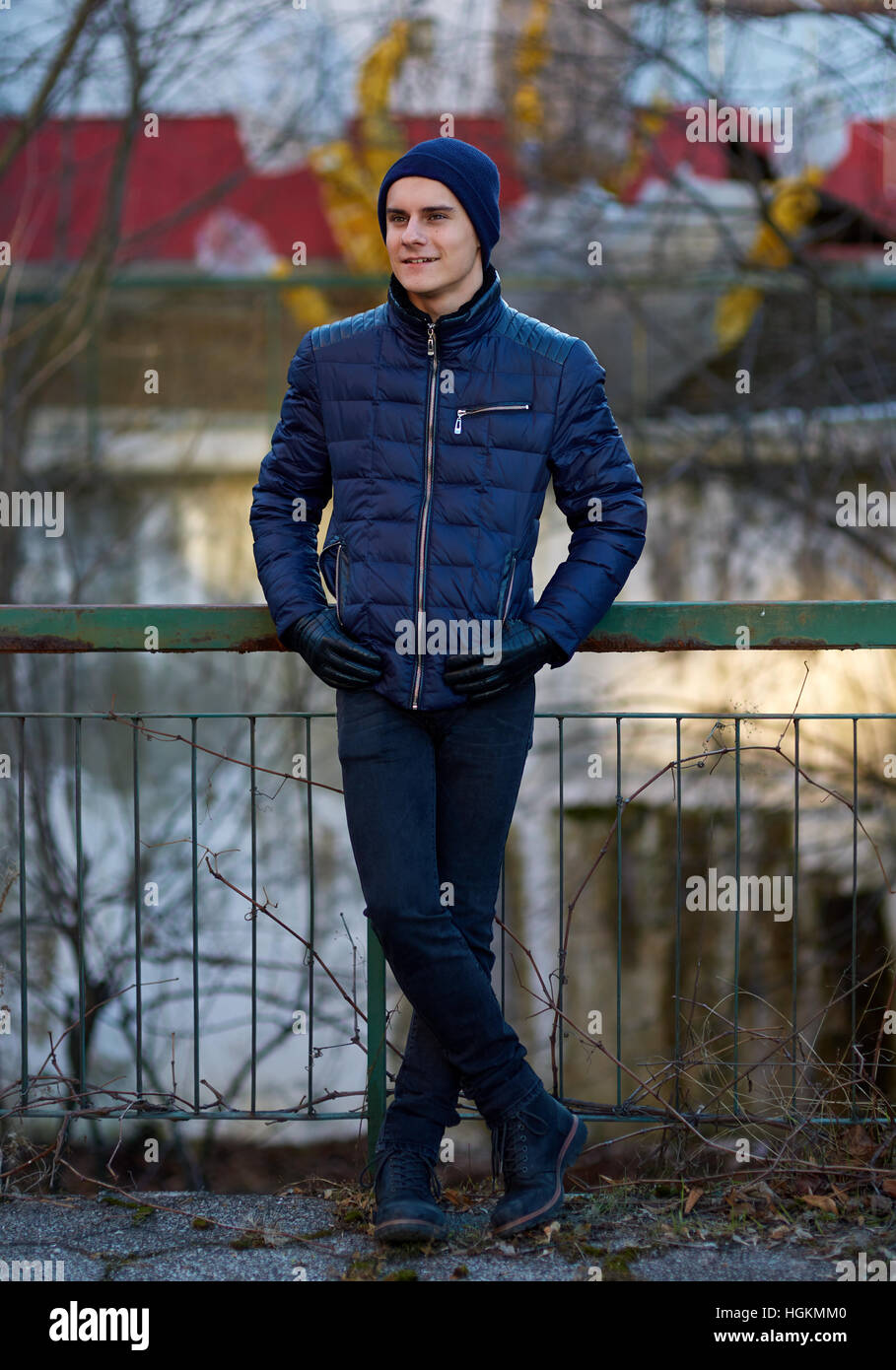 Outdoor portrait of a teenage boy in natural light Stock Photo - Alamy