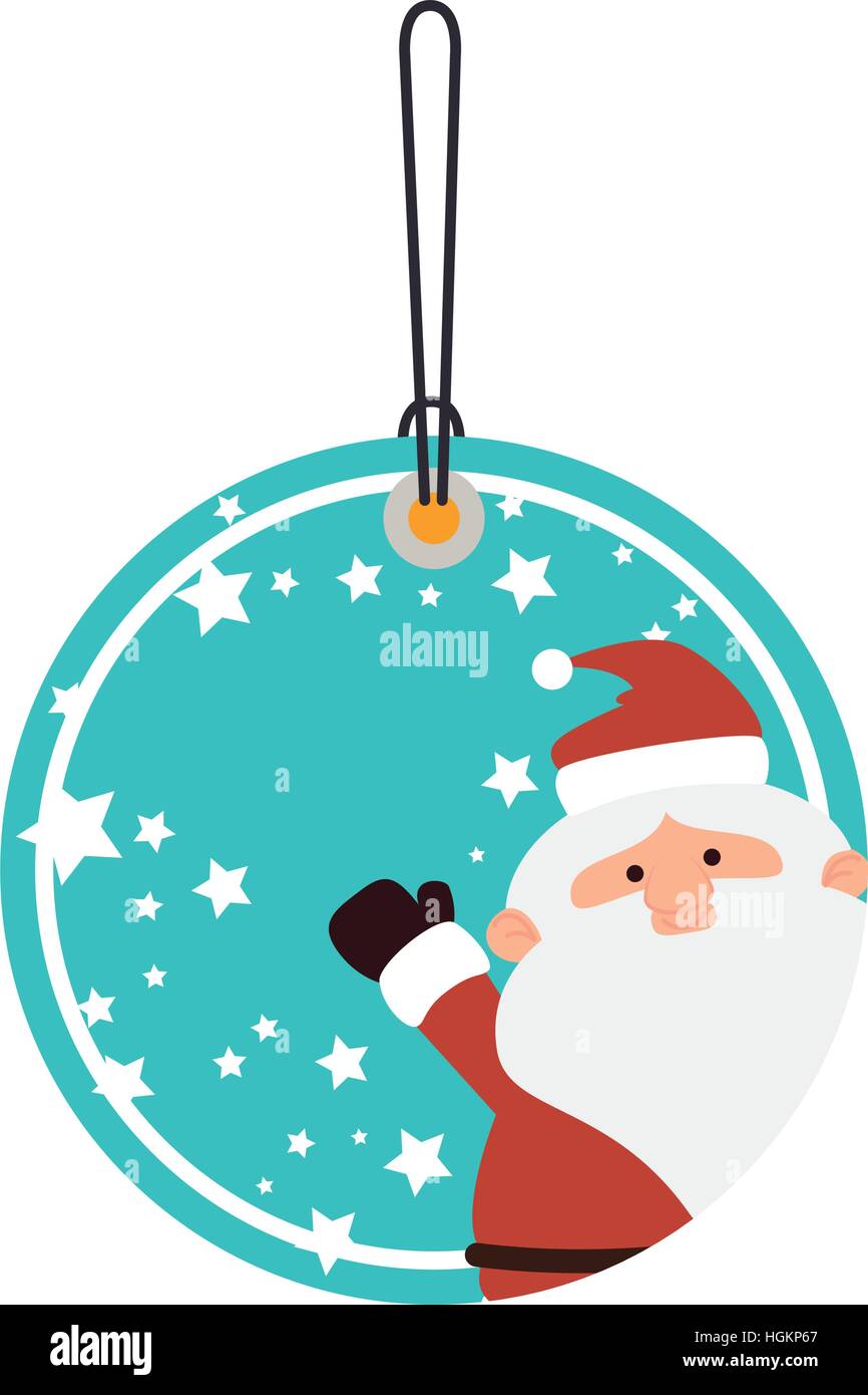 happy merry christmas santa claus card vector illustration design Stock ...