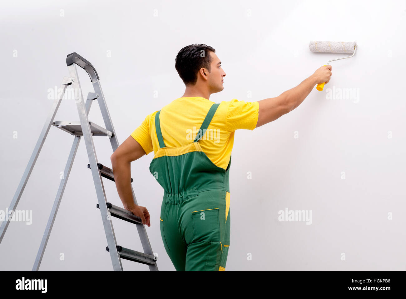 Construction worker working at the site Stock Photo - Alamy