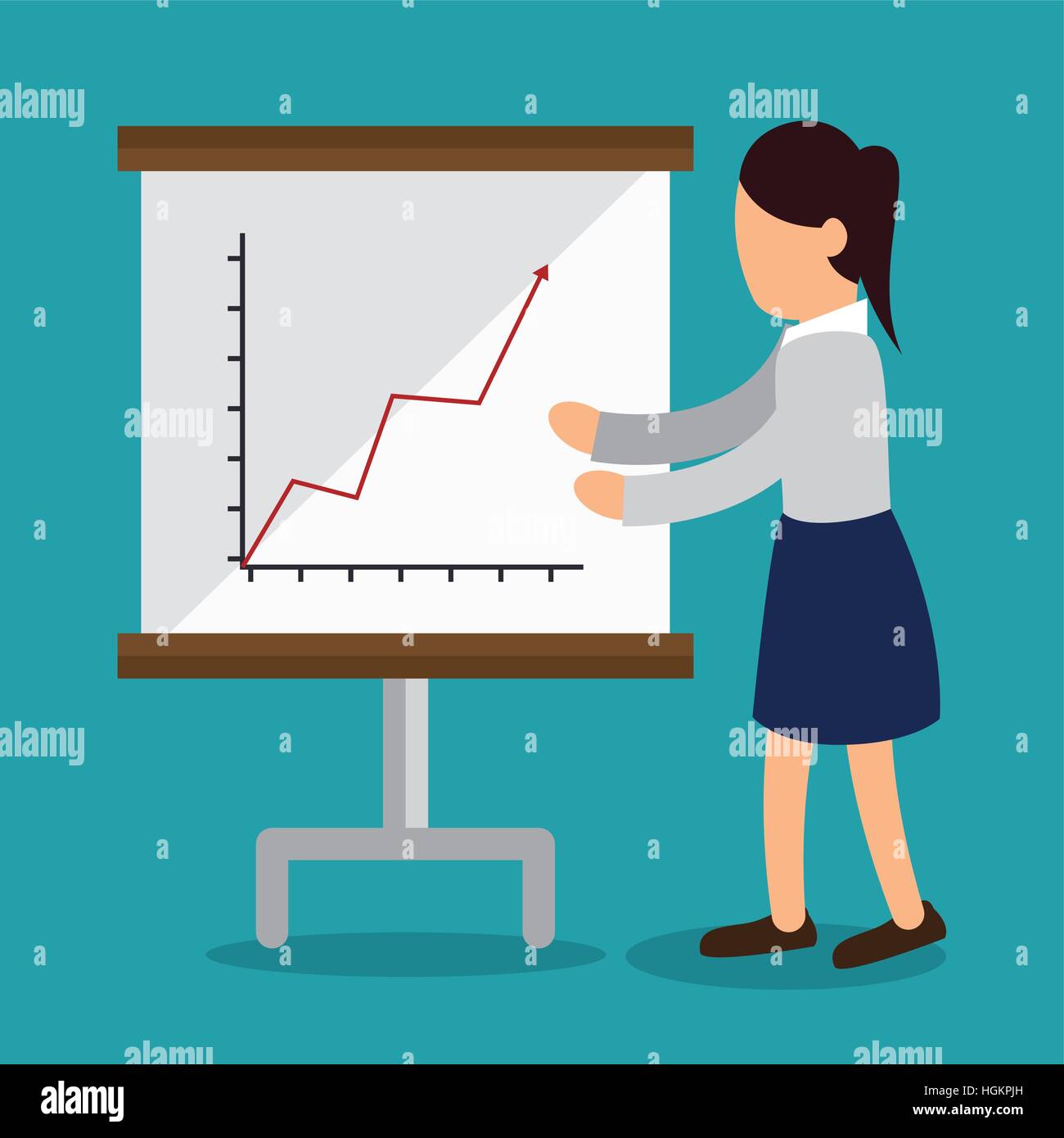 business people with paperboard training icon vector illustration ...