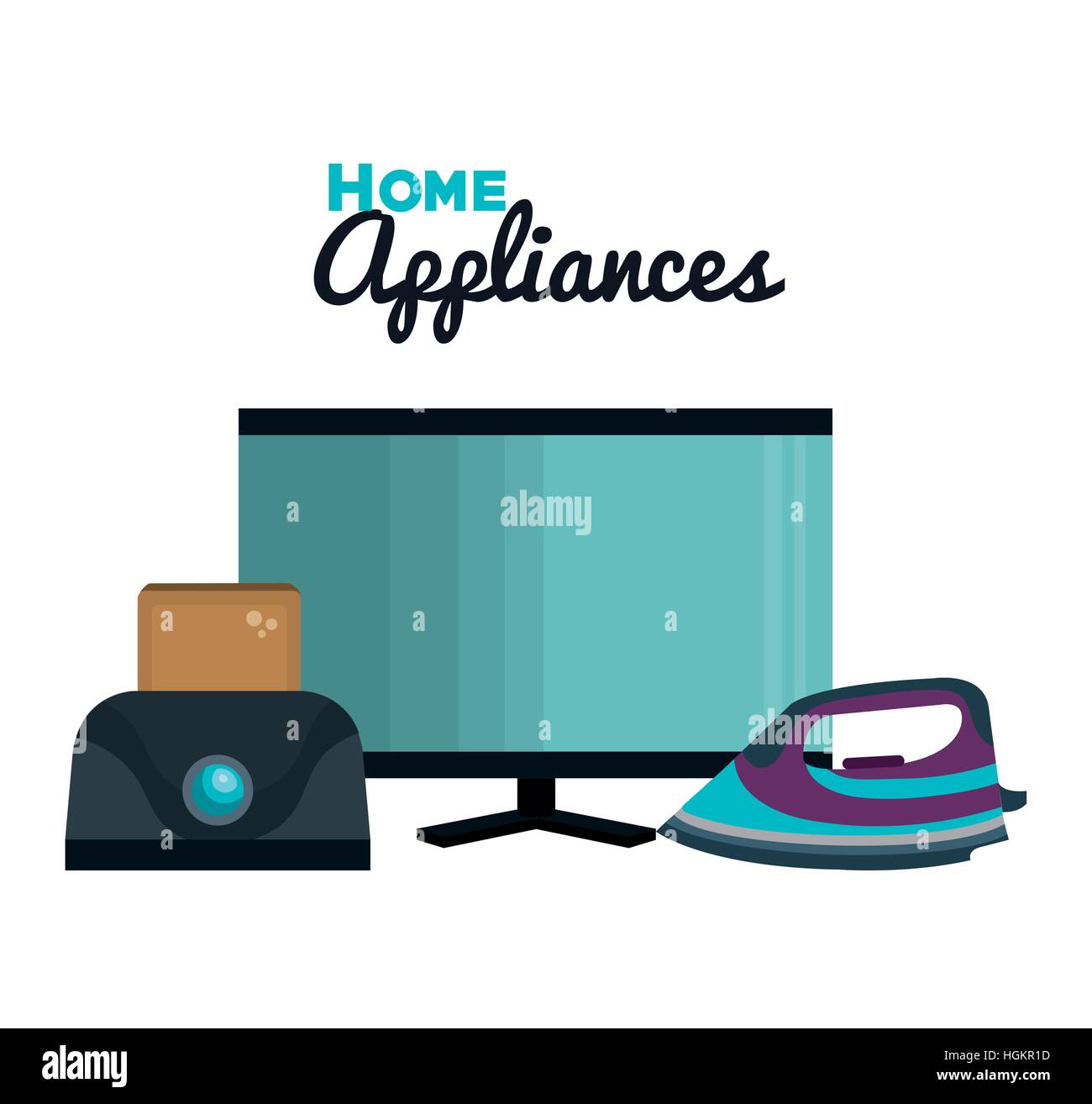set home appliances icons vector illustration design Stock Vector Image ...