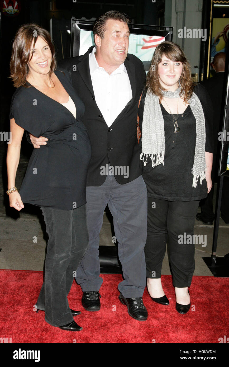 Daniel Baldwin, his wife, Joanne, and daughter, arrives at the premiere for the HBO film 'Grey Gardens' on April 16, 2009 in Hollywood, California. Photo by Francis Specker Stock Photo