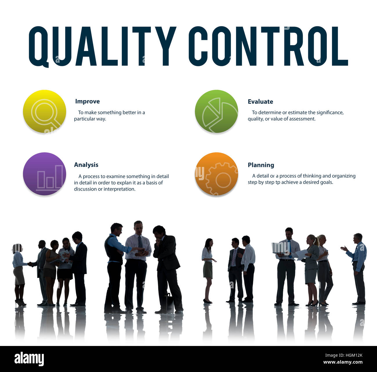 Quality Control Improve Strategy Concept Stock Photo
