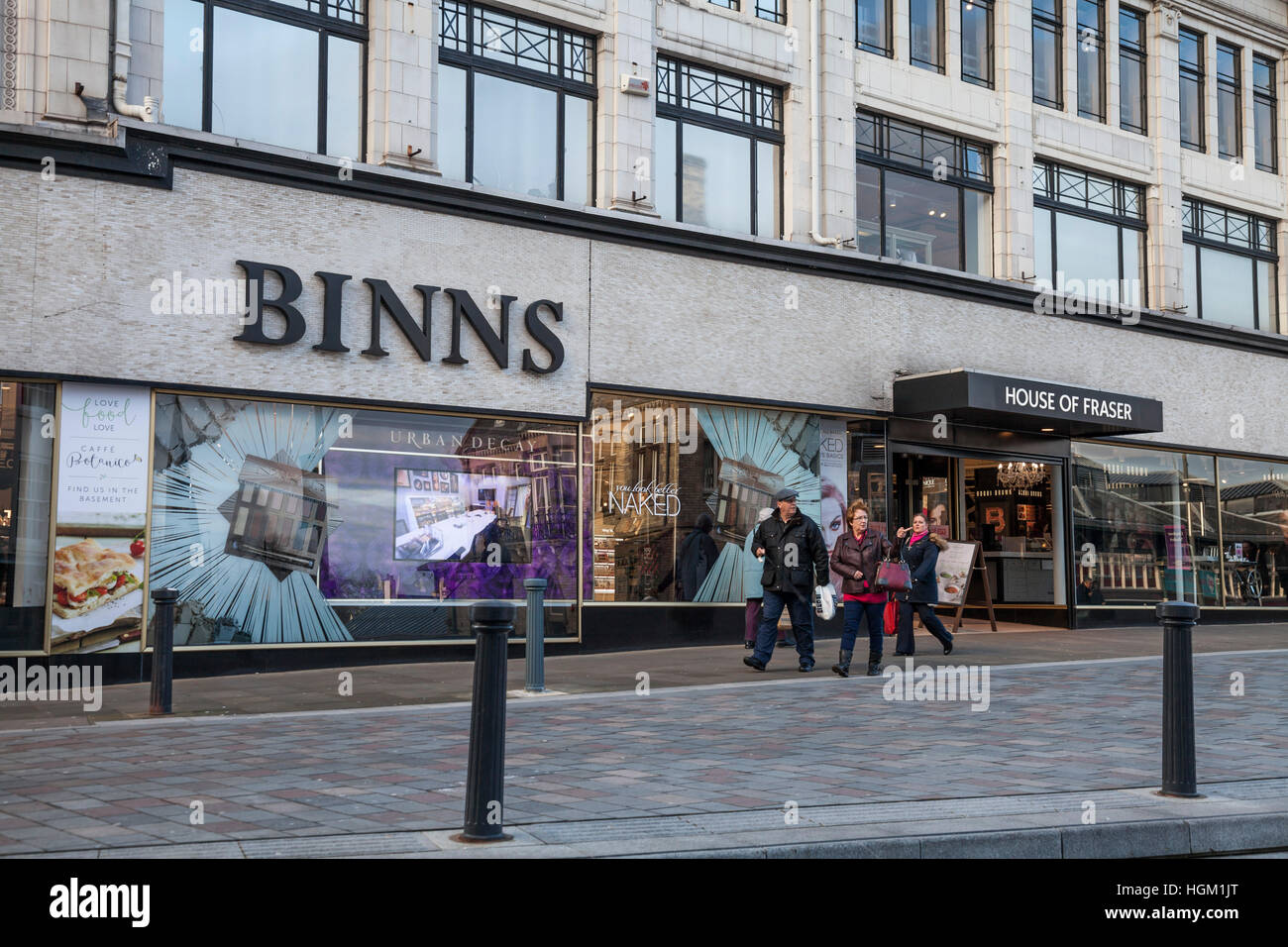 Binns department store in High Row,Darlington in north east England Stock Photo