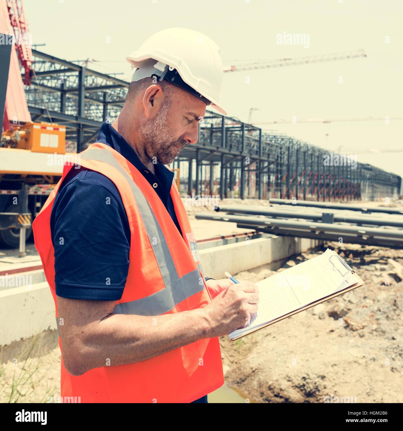 Architect Contractor Professional Building Career Concept Stock Photo