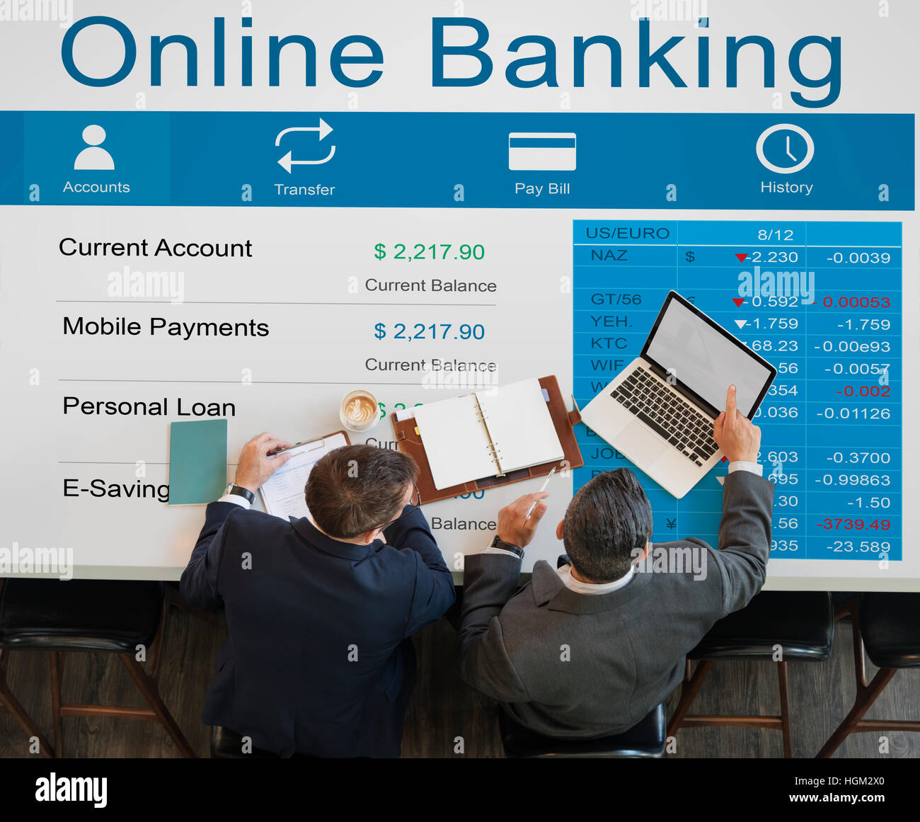 Online Banking Account Transaction Concept Stock Photo Alamy