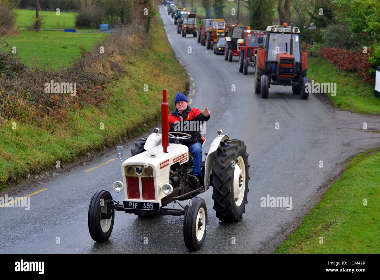 tractor run Ireland Stock Photo Alamy