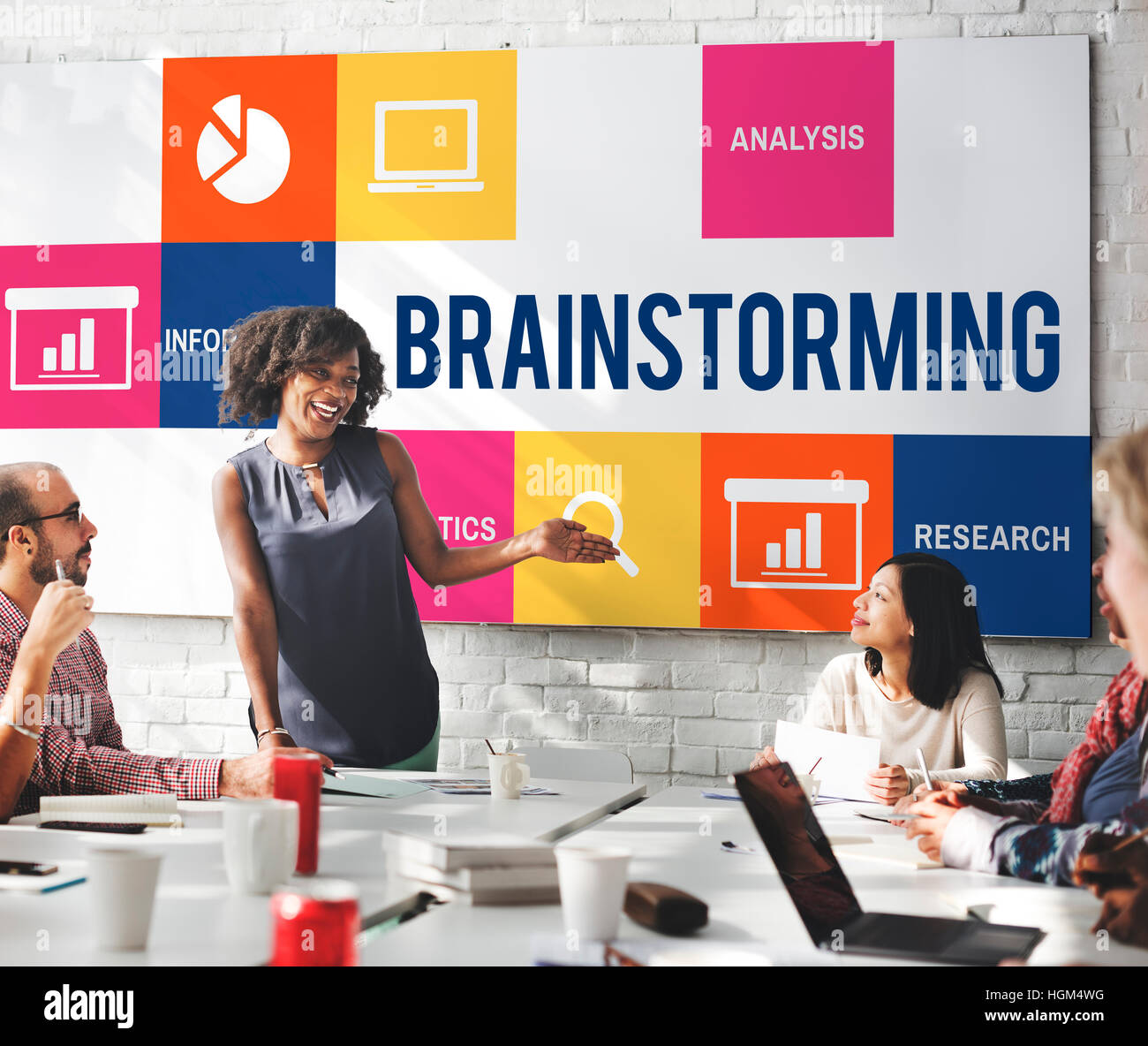 Discussion Corporate Presentation Strategy Concept Stock Photo - Alamy