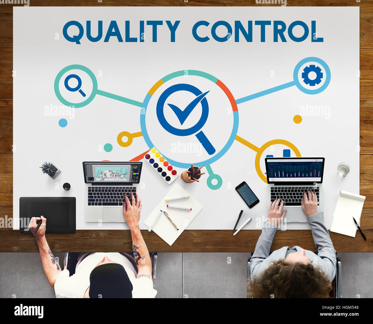 Quality Control Check Product Concept Stock Photo