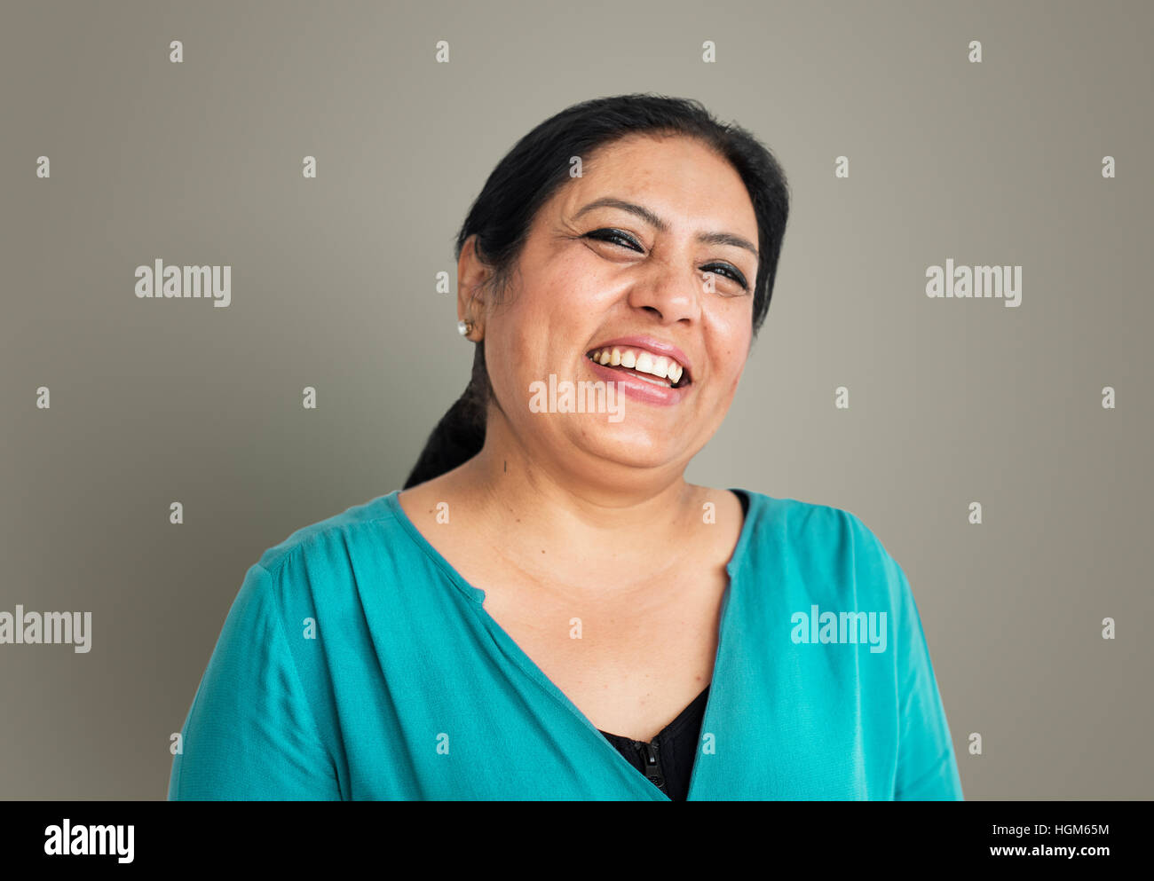 Indian ethnicity woman positive hi-res stock photography and images - Alamy