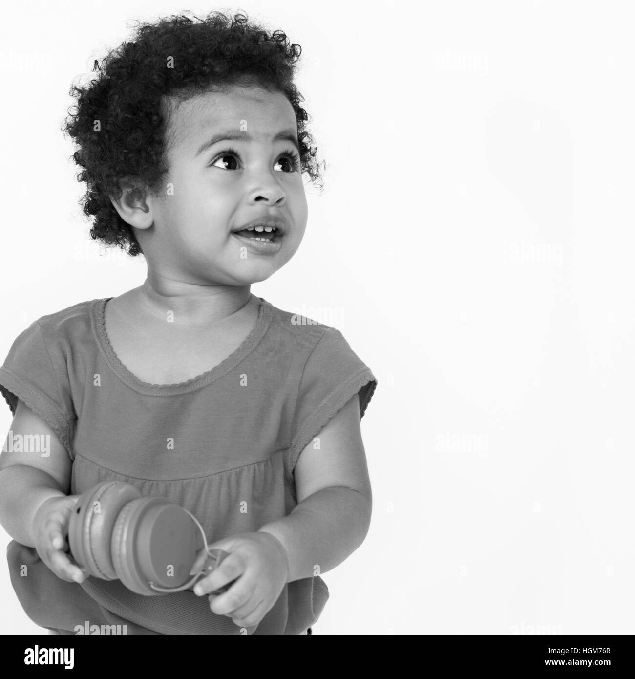 African Descent Girl Child Kid Pretty Fun Concept Stock Photo Alamy