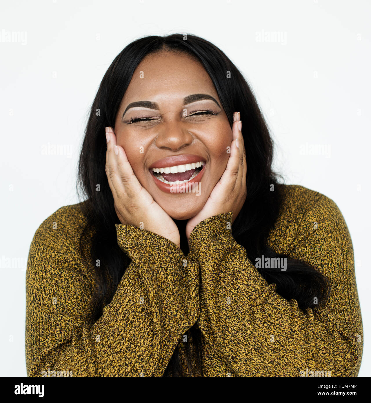 African girl smiling shy hi-res stock photography and images - Alamy