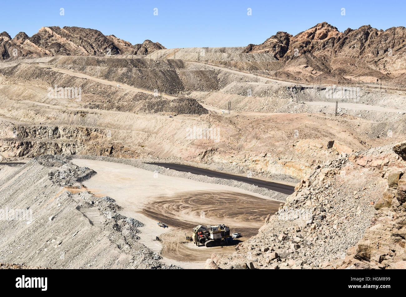 Rio Tinto's Rossing uranium mine in Namibia Stock Photo