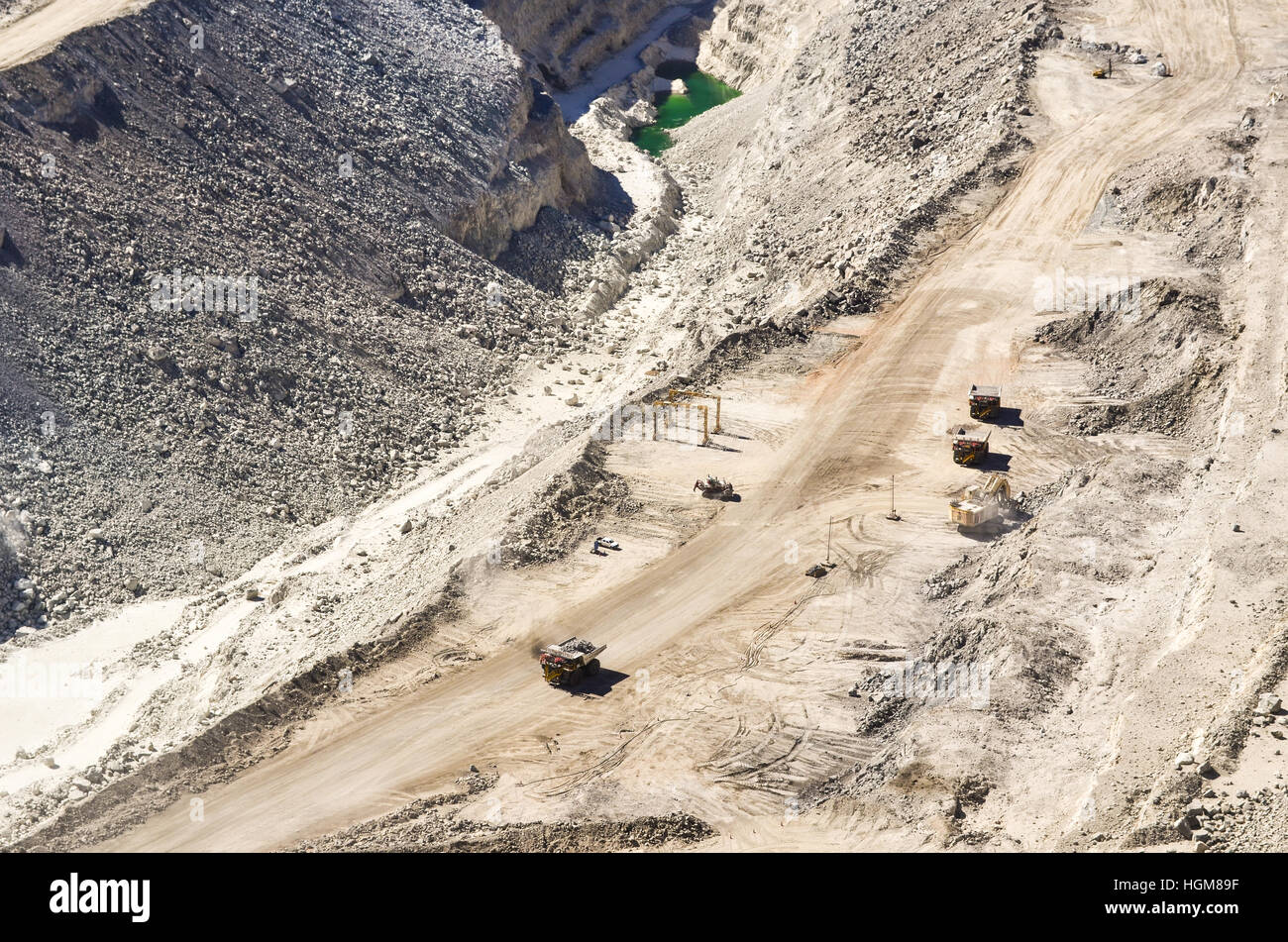 Rio Tinto's Rössing uranium mine in Arandis, Namibia Stock Photo