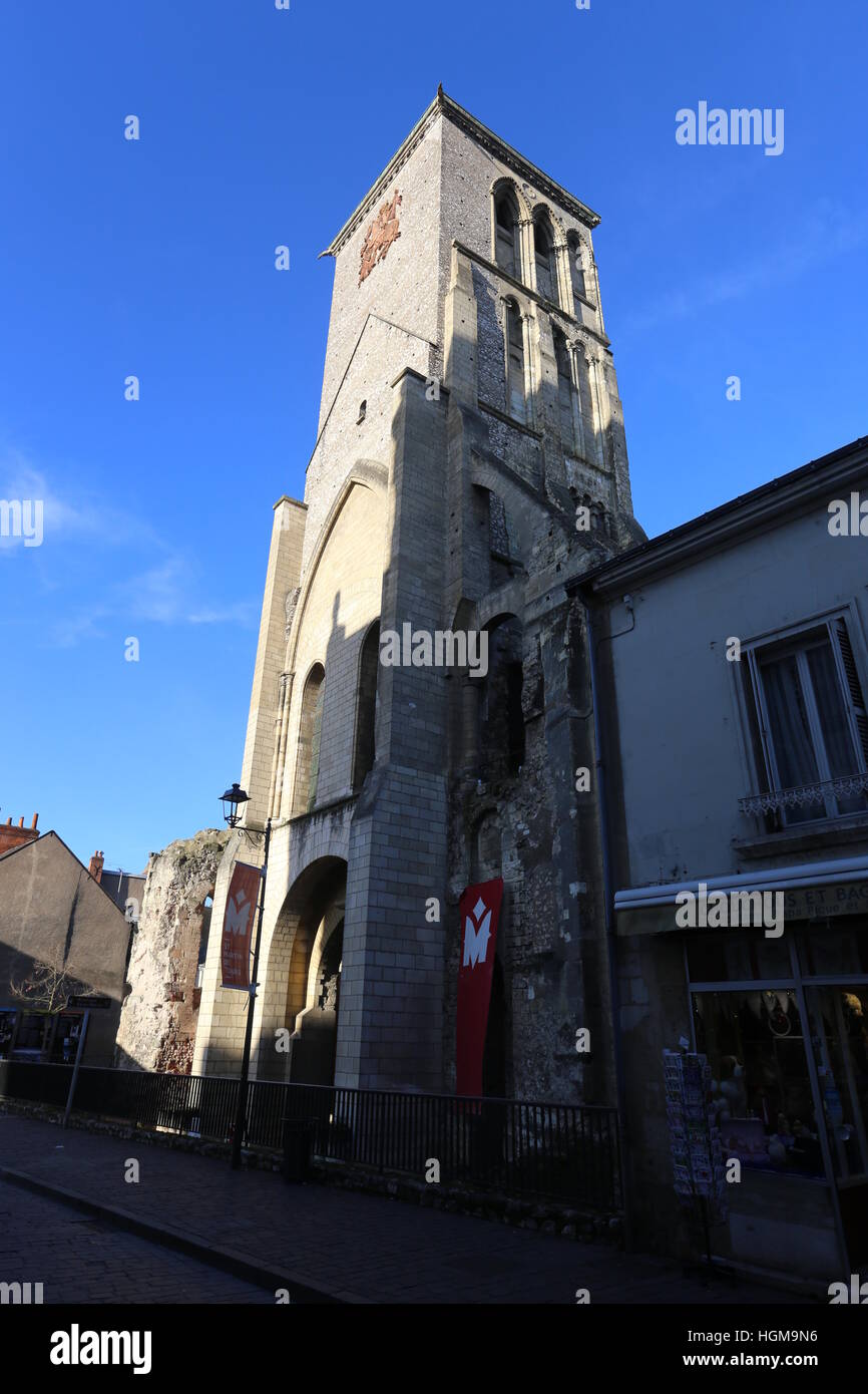 Charlemagne Tower Tours France December 2016 Stock Photo Alamy