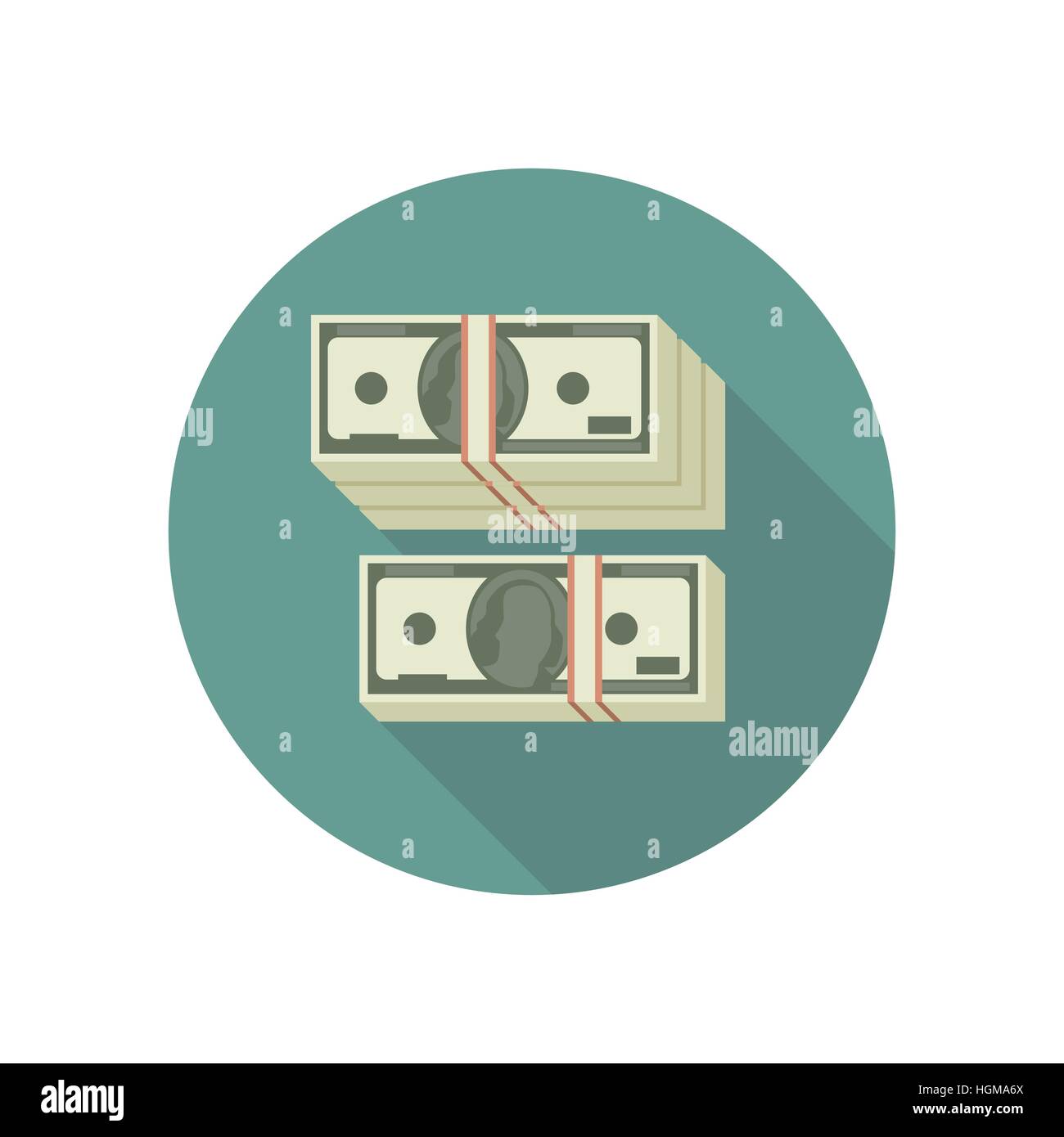 Stack of dollars Stock Vector Image & Art - Alamy