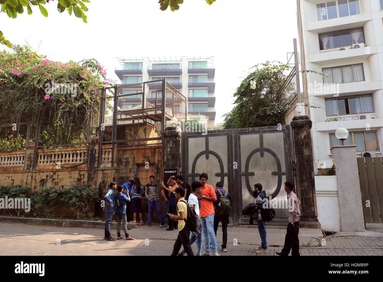 Bollywood super star Shahrukh Khan’s house Mannat situated in Bandra, Mumbai, looks very Victorian and is filled with exquisite furnishings. Stock Photo