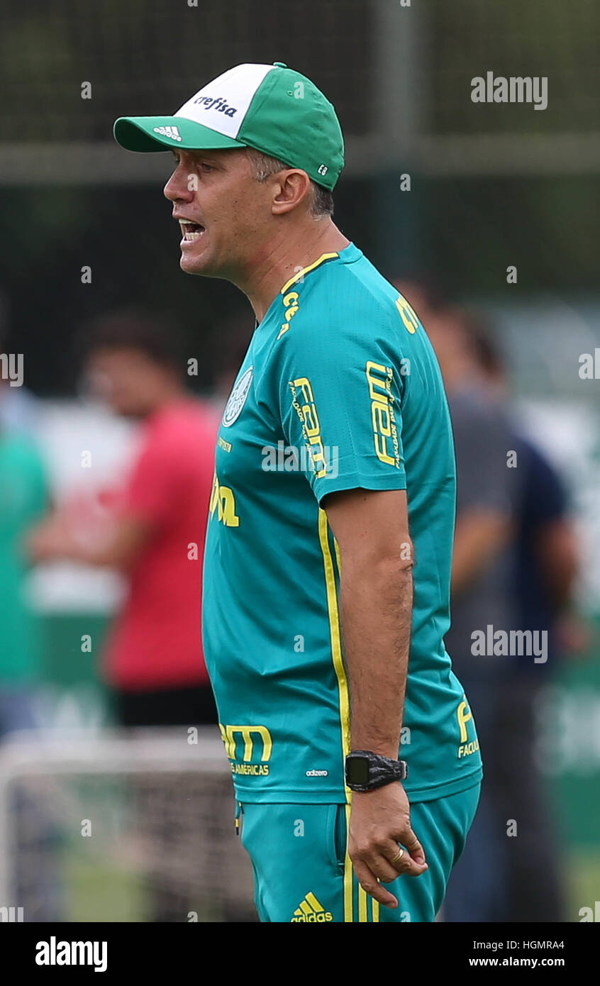 Sao Paulo, Brazil. 11th Jan, 2017. Coach Eduardo Baptista, the SE ...