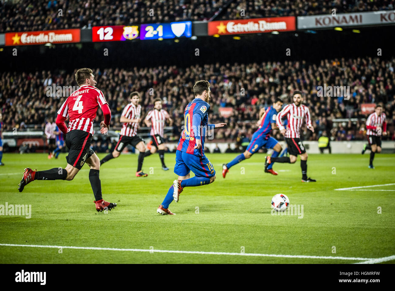 Messi copa del rey athletic bilbao hi-res stock photography and images ...
