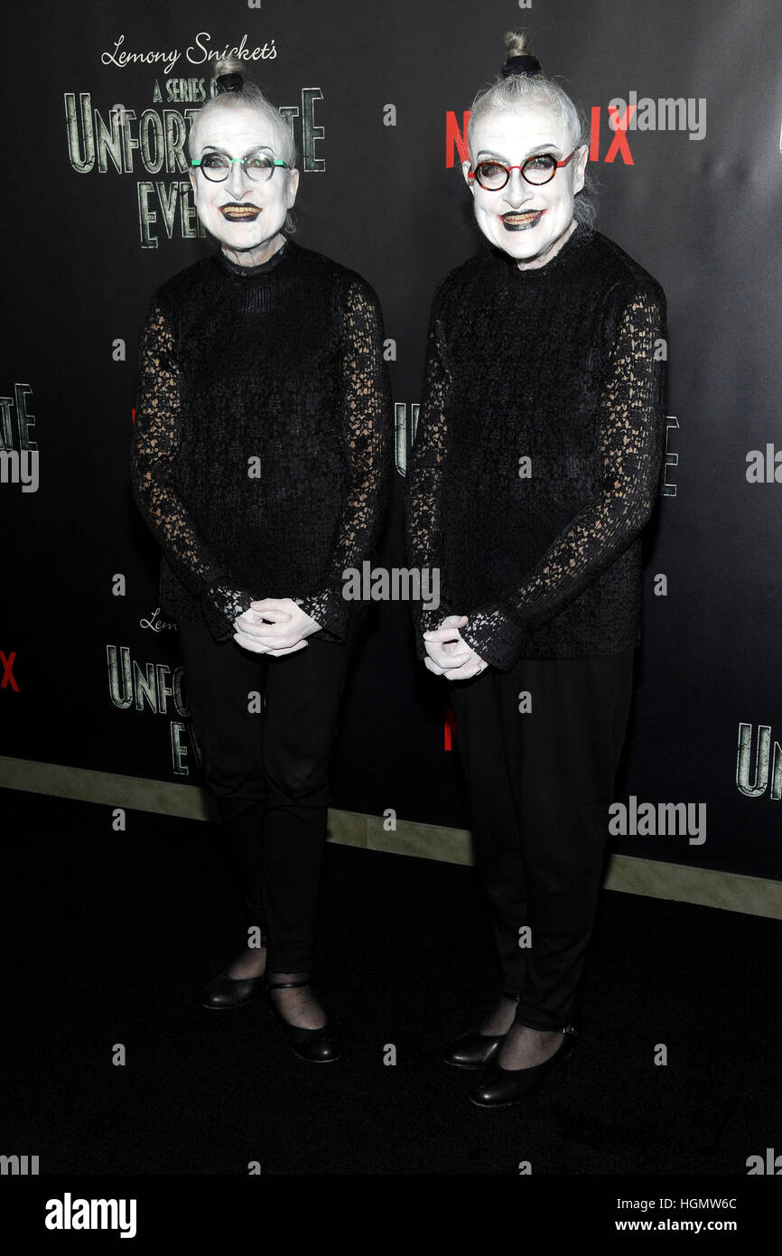 NEW YORK, NY JANUARY 11 Jacqueline Robbins and Joyce Robbins attends