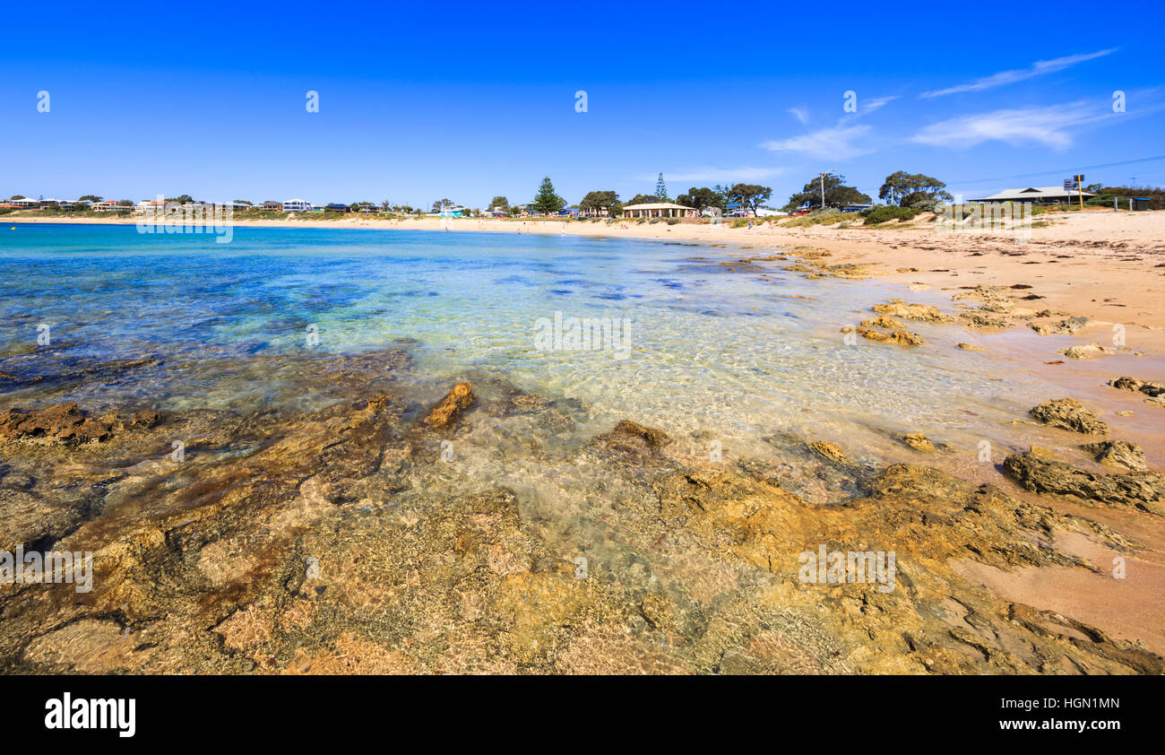 Falcon Bay beach in Mandurah, Western Australia Stock Photo