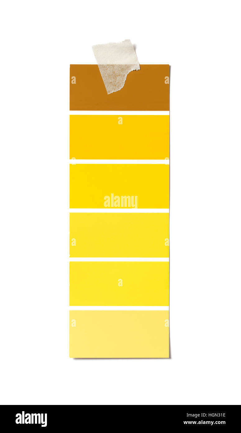 Yellow Paint Chart