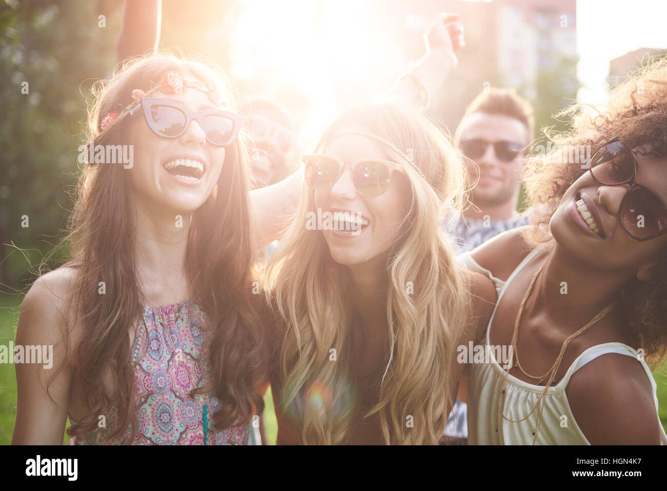 Girls dancing at the festival Stock Photo - Alamy