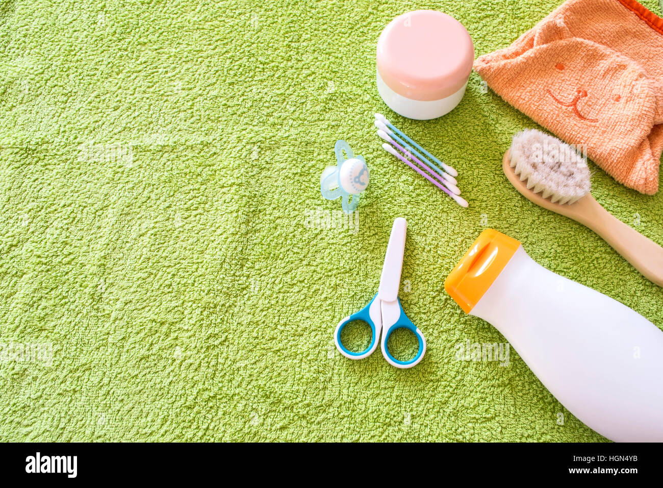 Baby accessories for bathroom Stock Photo