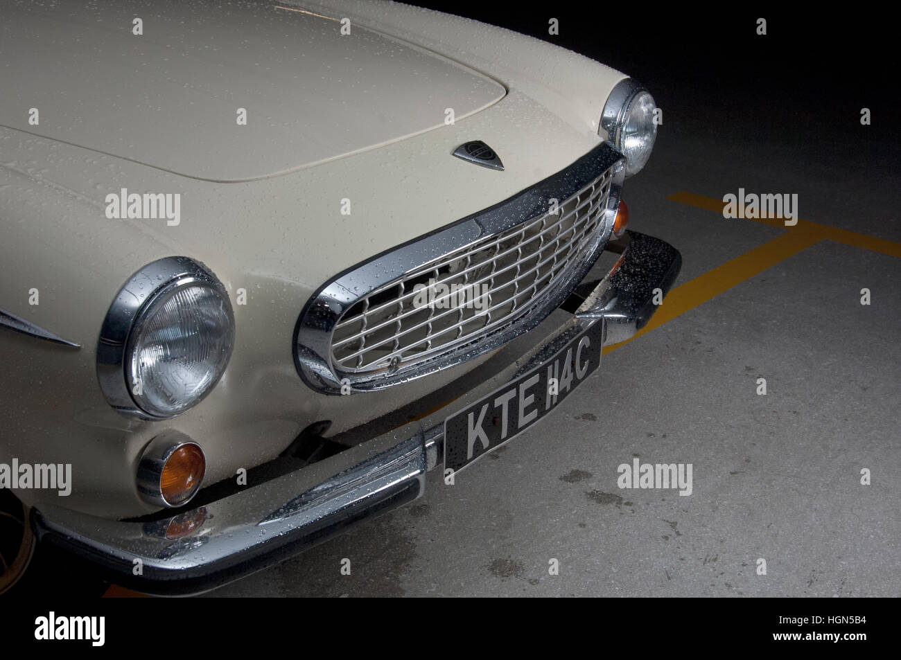 Volvo P1800 classic Swedish sports car as driven by Roger Moore in