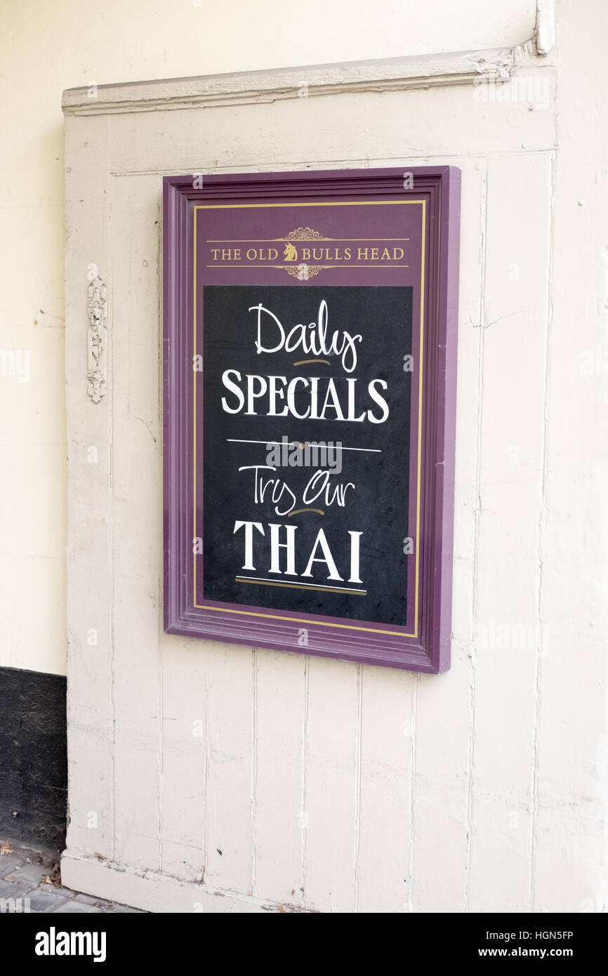 Sunday roast menu board sign hi-res stock photography and images - Alamy