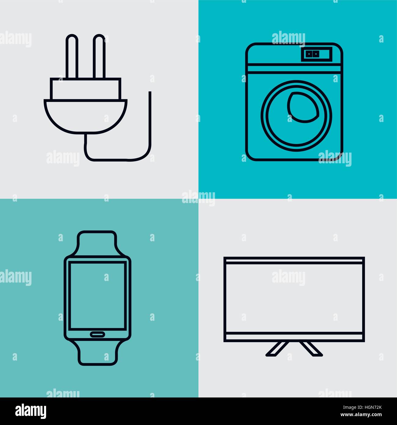 internet of things icons vector illustration design Stock Vector Image ...