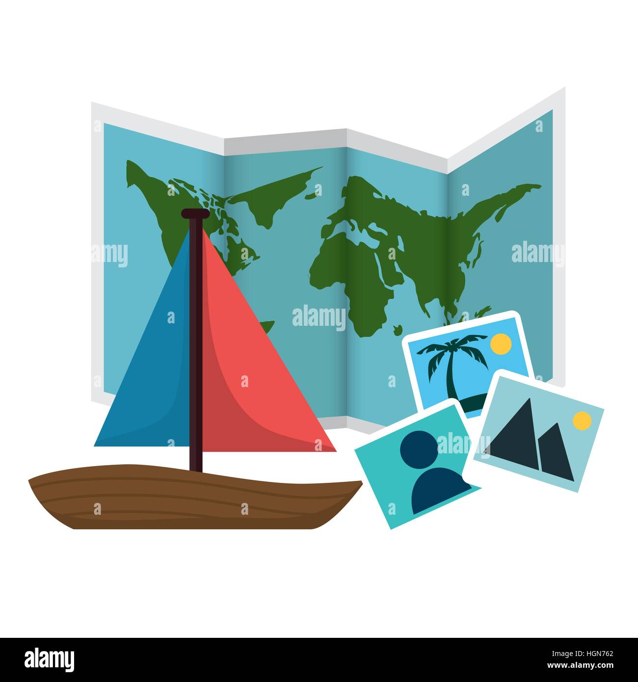 summer travel set isolated icons vector illustration design Stock ...