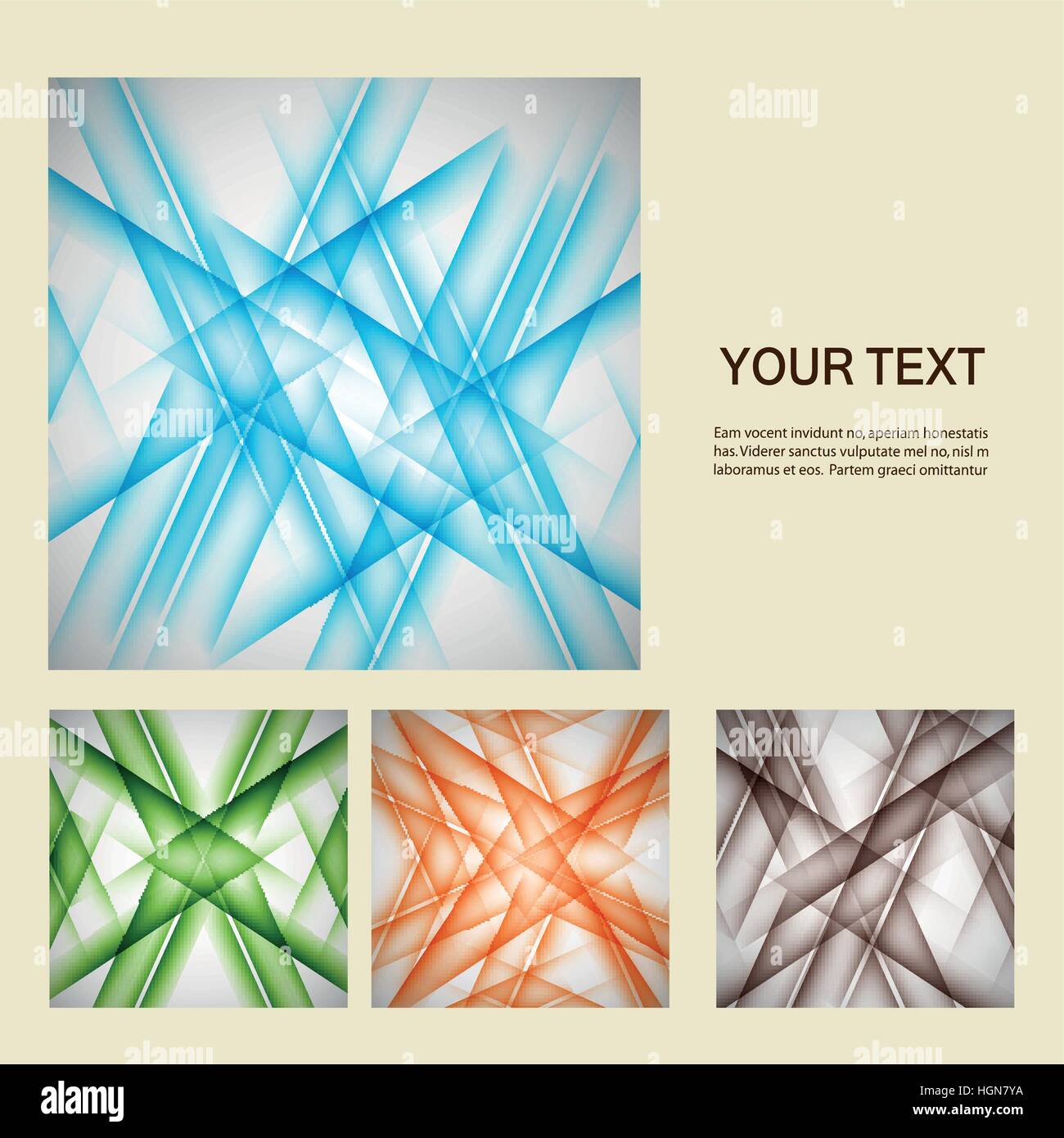 Vector set color line elements Stock Vector