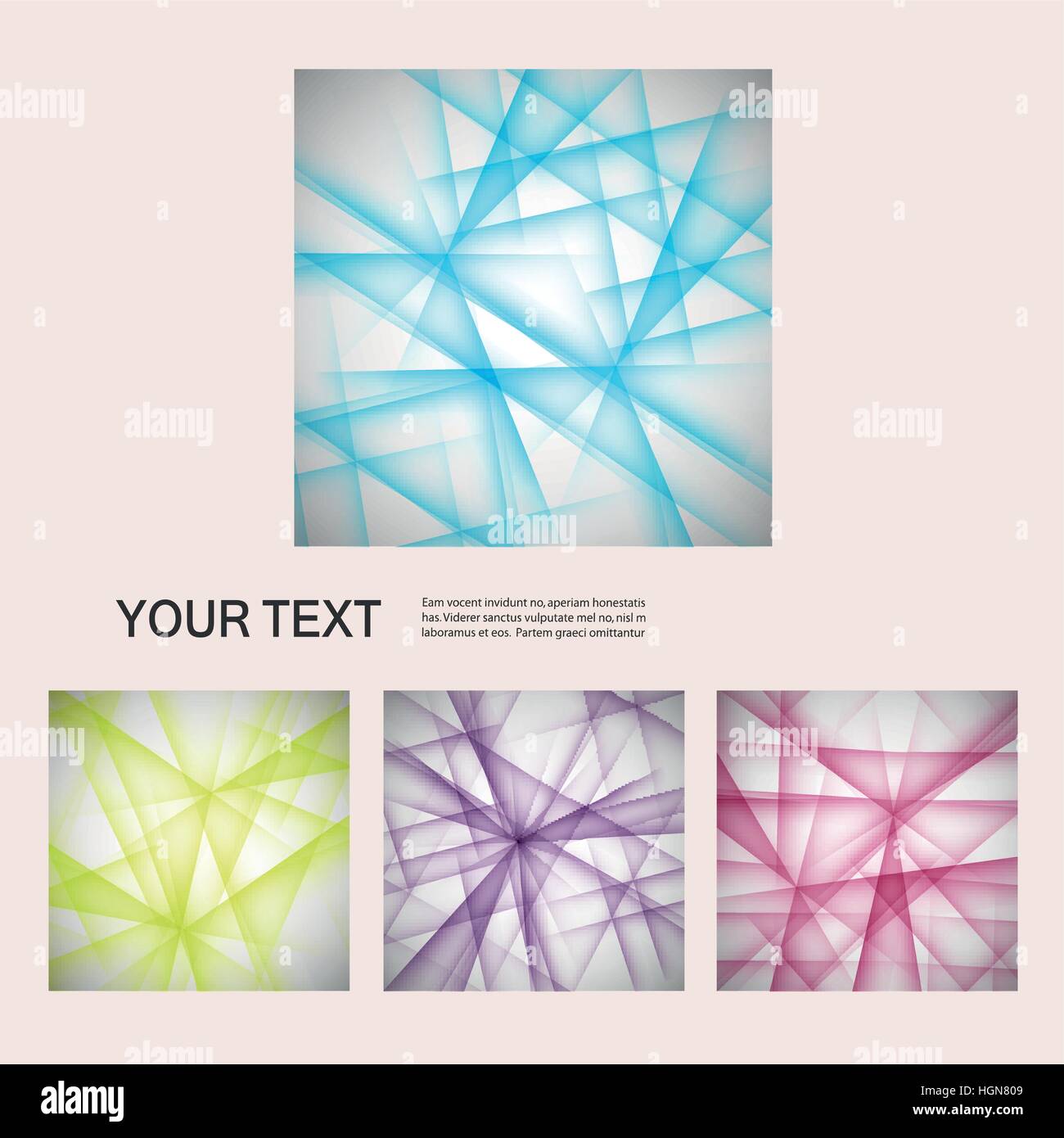 Vector set color line elements Stock Vector