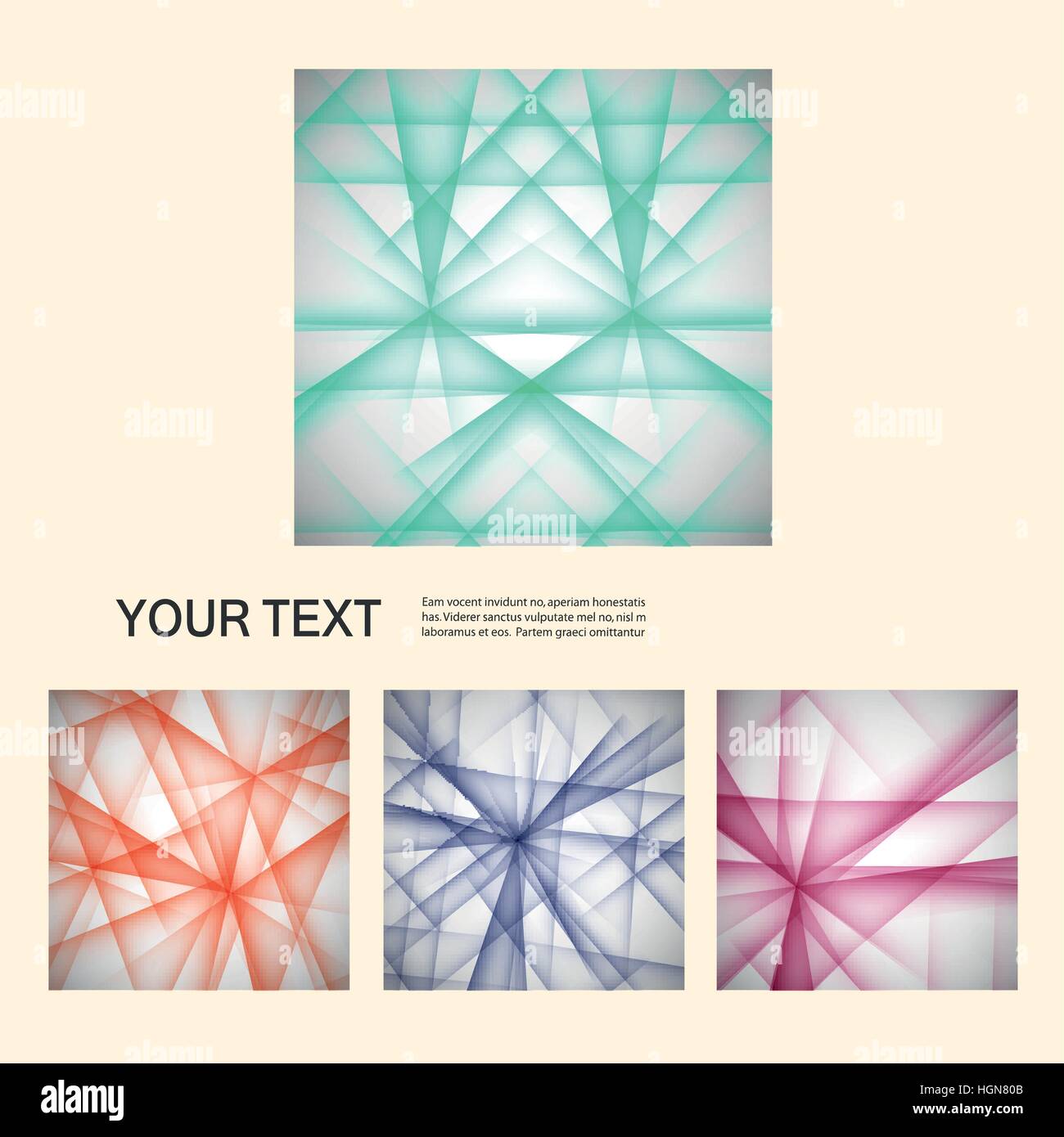 Vector set color line elements Stock Vector