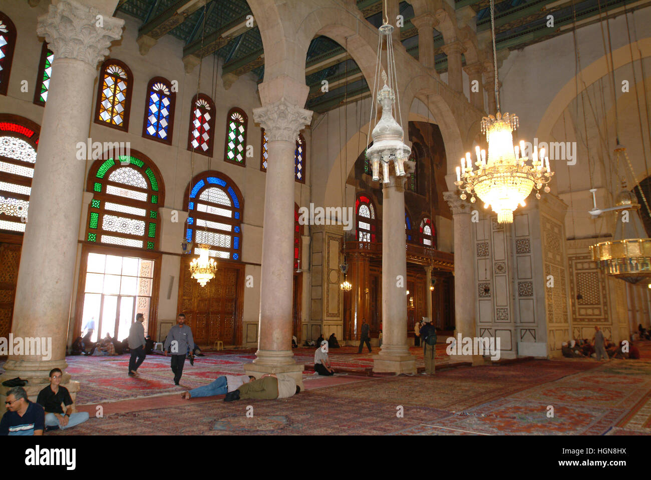 Syria Damasco Omayyadi Mosque Stock Photo