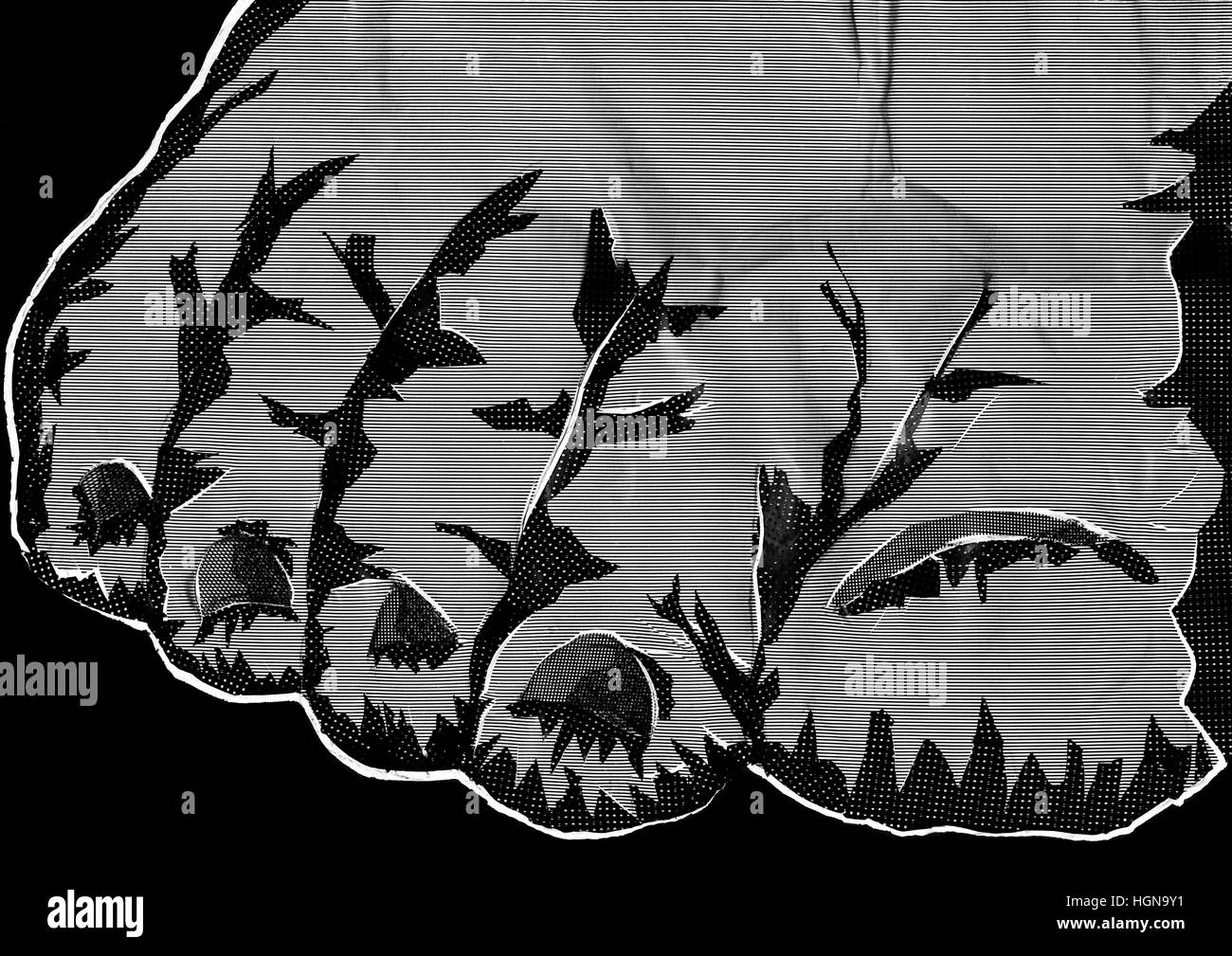 Heavy Foot representing oppression,defeat,overbearing weight,pressure