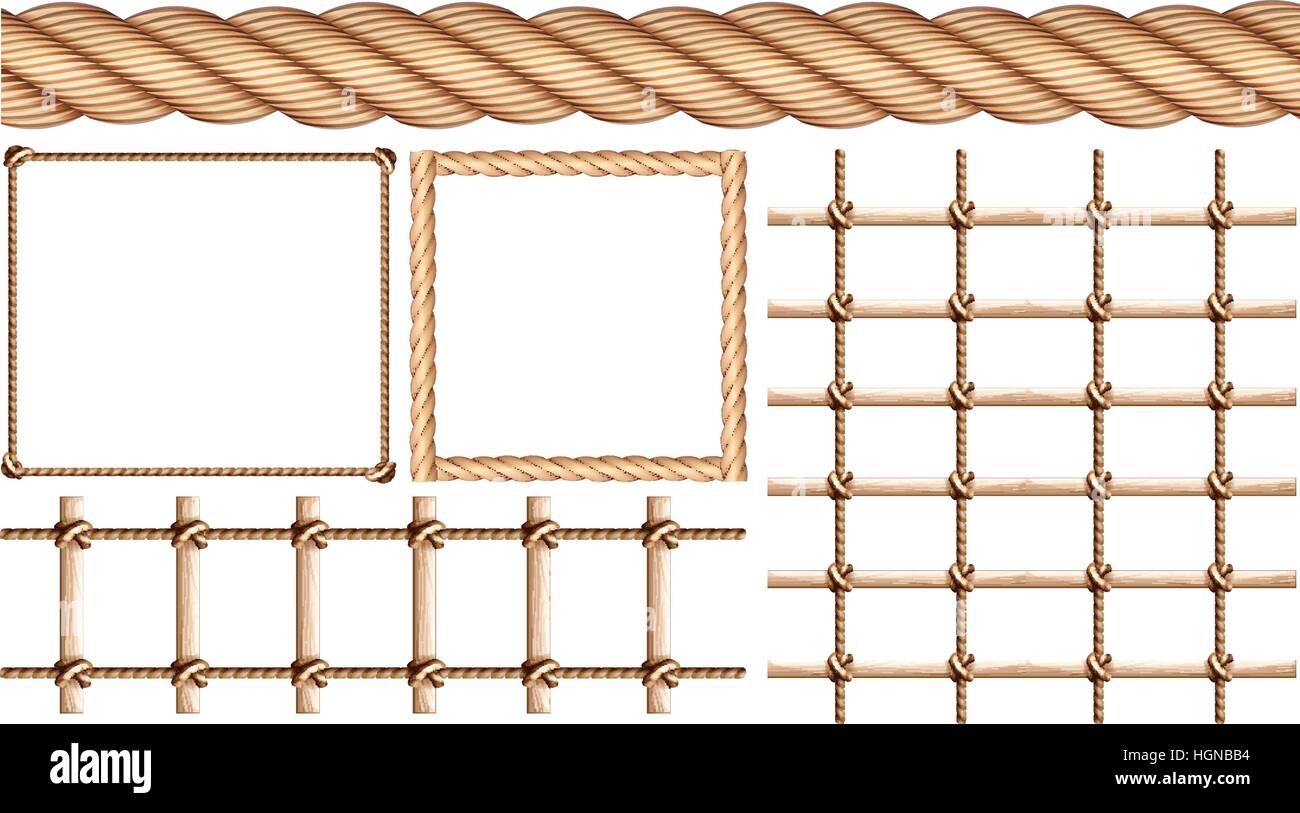 So Many Options Rope Uses for rope Stock Vector Images - Alamy
