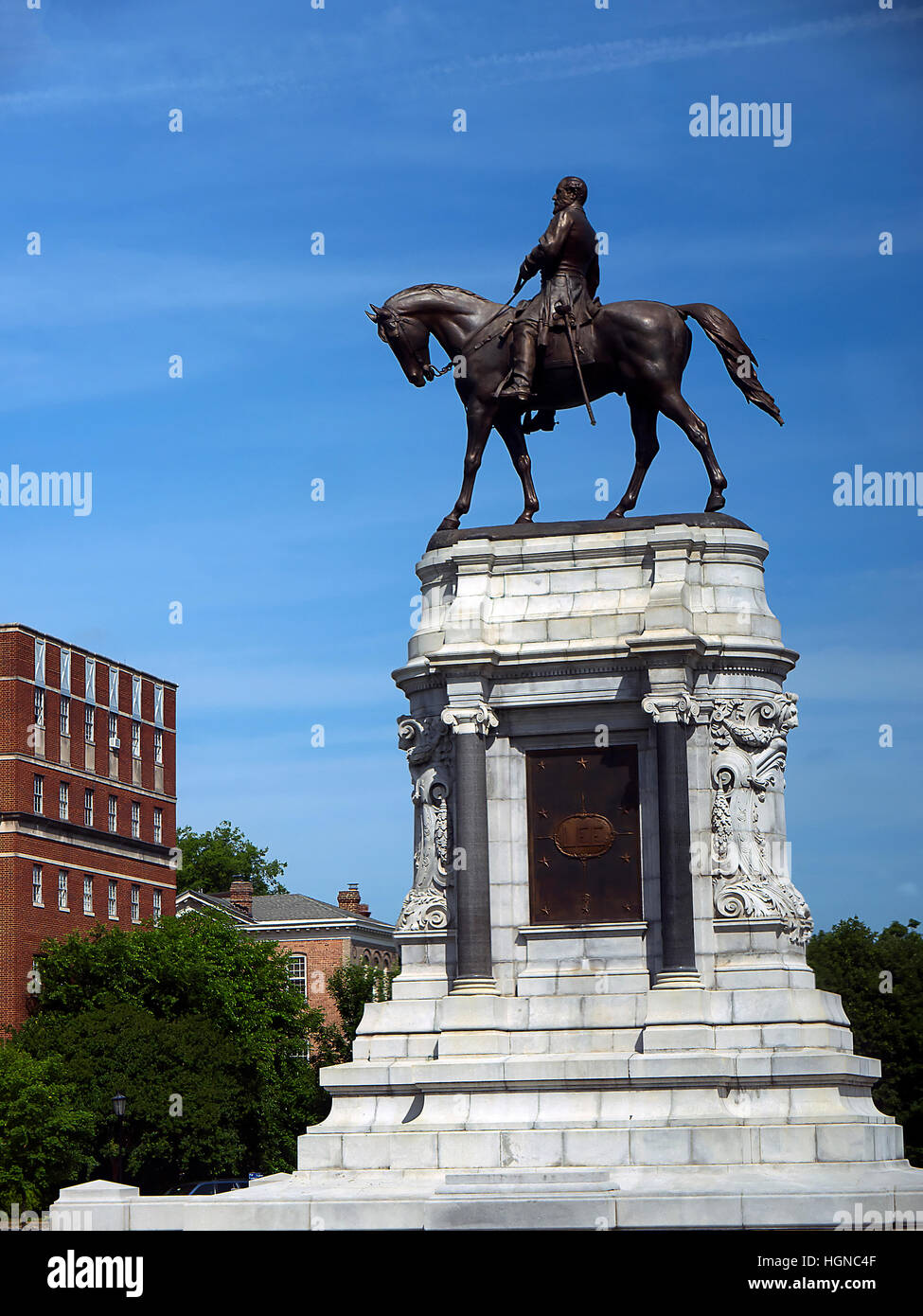 The Statue of Robert E Lee in Washington DC Stock Photo Alamy